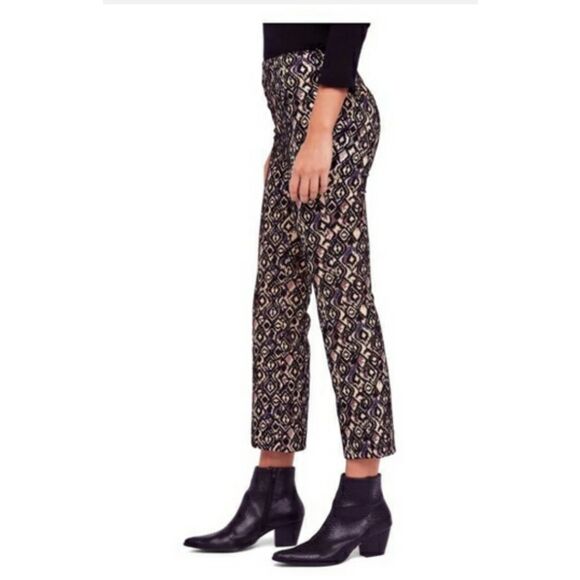 Free People Mod Multi High Rise Pants 6 NWT - Picture 3 of 5